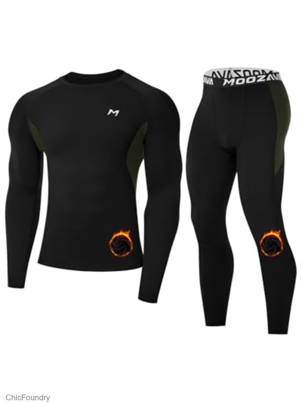 Men's Thermal Underwear Long Johns Fleece Lined Base Layer Set
